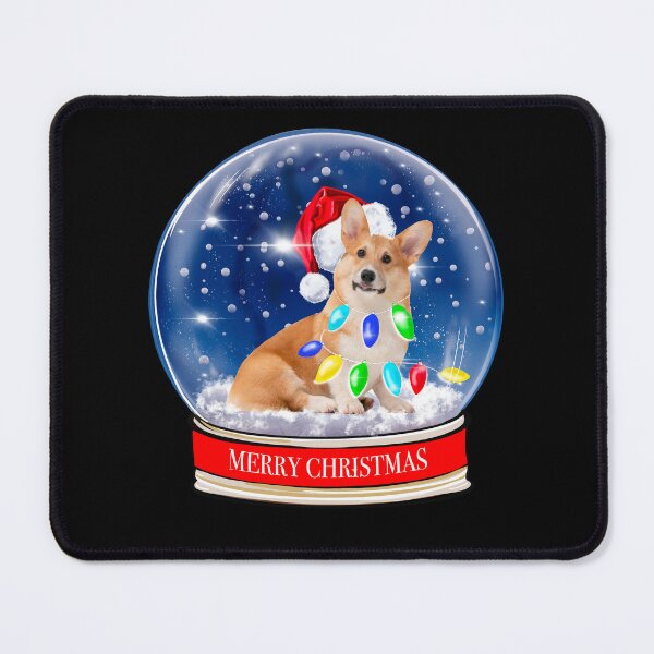 Item preview, Corgi Dog Santa Christmas Snow Globe designed and sold by PG Illustration.
