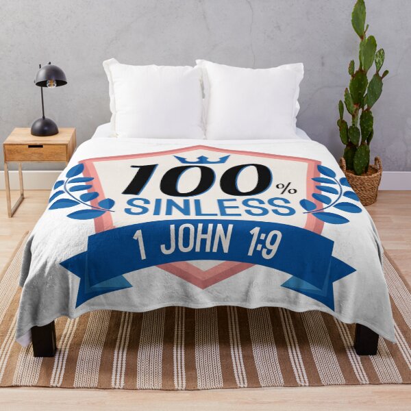 Item preview, 100% Sinless - 1 John 1:9 designed and sold by plushism.
