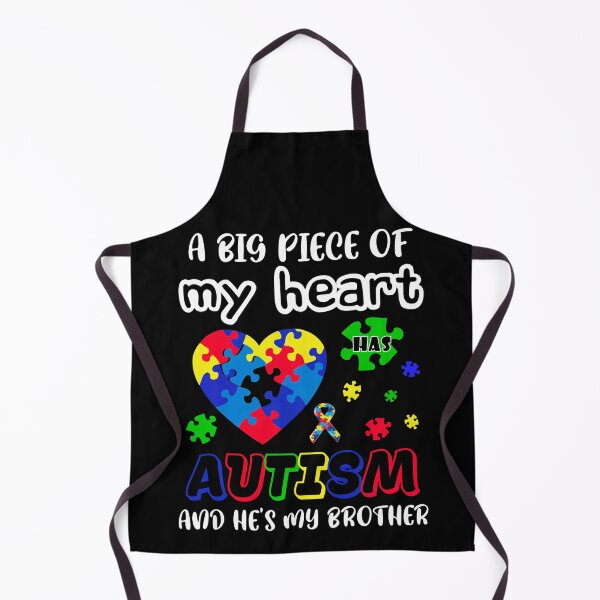 Item preview, A Big Piece Of My Heart Has Autism And He's My Brother designed and sold by Helbon-art.
