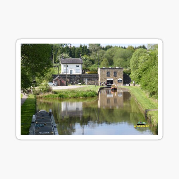 Boat emerging from Harecastle tunnel Sticker