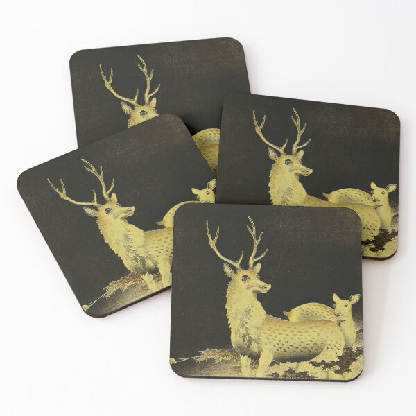 Item preview,  Deer Woodblock Print by Ohara Koson designed and sold by BossyCatHome.