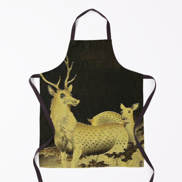 Item preview, Deer Woodblock Print by Ohara Koson designed and sold by BossyCatHome.