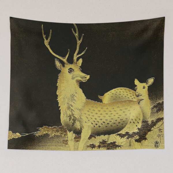Item preview,  Deer Woodblock Print by Ohara Koson designed and sold by BossyCatHome.
