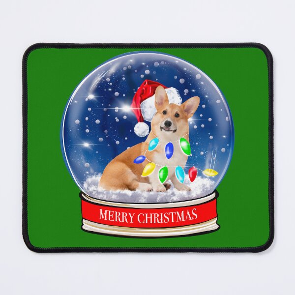 Item preview, Christmas Snow Globe Corgi Dog Santa designed and sold by PG Illustration.