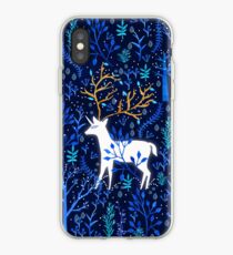 Hirschhorn In Blau iPhone-Hülle & Cover