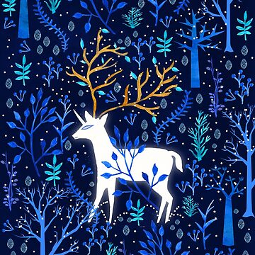 Artwork thumbnail, Deericorn In Blue by elenor27