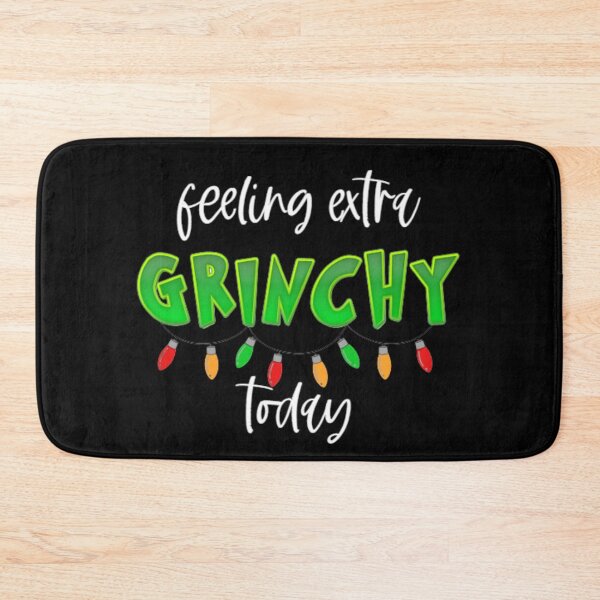 Item preview, "Feeling extra grinchy today" - funny christmas quote designed and sold by KatisDesign.