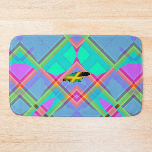 Item preview,  UNFORGETTABLE WEST INDIES CHRISTMAS SOUVENIRS - UNIQUE ABSTRACT CARIBBEAN GEOMETRIC PATTERN - GREATJAMAICAN VIBES FLAG INSPIRATION designed and sold by Ralek.