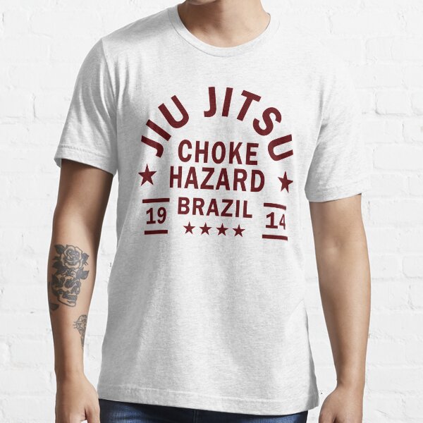 "JIU JITSU CHOKE HAZARD" Tshirt for Sale by ShirtWreck Redbubble
