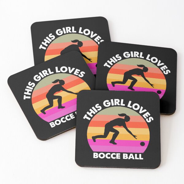 Item preview, This Girl Loves Bocce Ball designed and sold by netdota.