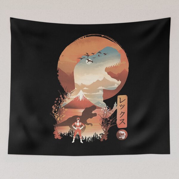 Item preview, Red Ranger Ukiyo e -T-Shirt designed and sold by ChaimJohnson.
