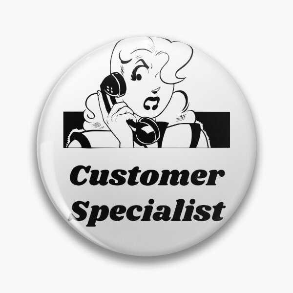 Item preview, 'Customer Specialist' Angry Woman Design - Retro Illustration Design for T-shirts, mugs, phone cases and other accessories designed and sold by Ridiculam Toga.