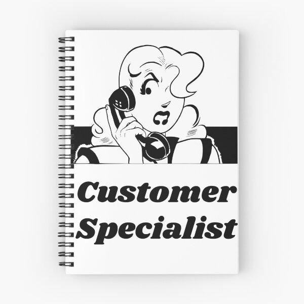 Item preview, 'Customer Specialist' Angry Woman Design - Retro Illustration Design for T-shirts, mugs, phone cases and other accessories designed and sold by Ridiculam Toga.