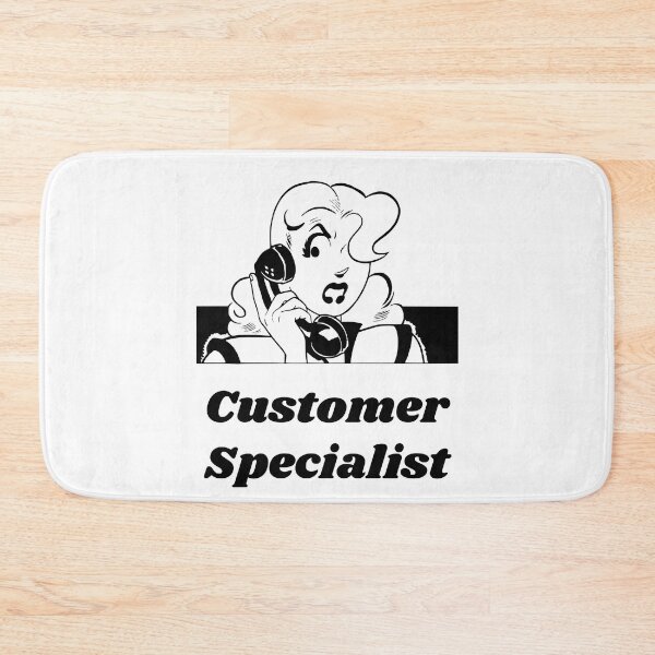 Item preview, 'Customer Specialist' Angry Woman Design - Retro Illustration Design for T-shirts, mugs, phone cases and other accessories designed and sold by Ridiculam Toga.