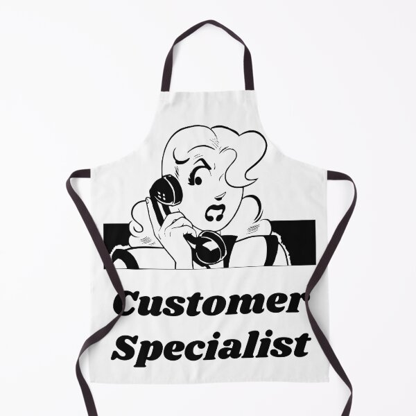 Item preview, 'Customer Specialist' Angry Woman Design - Retro Illustration Design for T-shirts, mugs, phone cases and other accessories designed and sold by Ridiculam Toga.