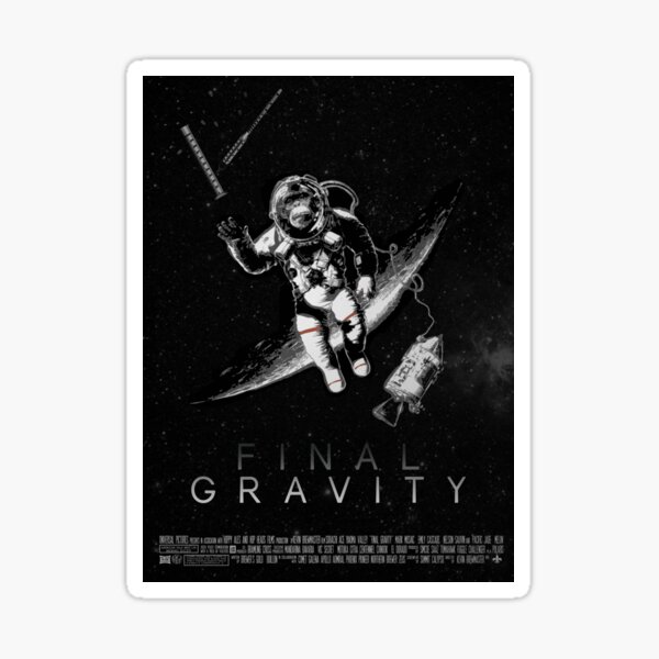 "FINAL GRAVITY" Sticker by hopheadapparel Redbubble