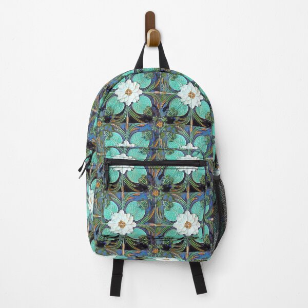 Item preview, Blue Floral Lotus Portuguese Tiles Art Nouveau,Portugal tiles, portuguese ceramic tiles, portuguese wall tiles, designed and sold by Tamas Das.