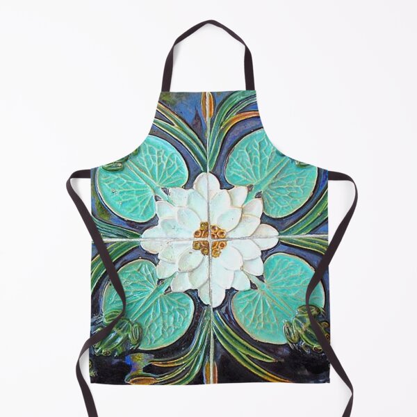 Item preview, Blue Floral Lotus Portuguese Tiles Art Nouveau,Portugal tiles, portuguese ceramic tiles, portuguese wall tiles, designed and sold by Tamas Das.