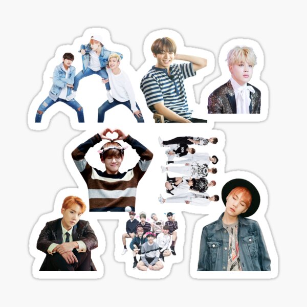 bts sticker pack 3 sticker by cash1122 redbubble