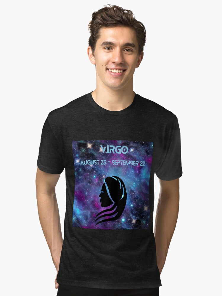 Alternate view of Virgo zodiac sign Tri-blend T-Shirt