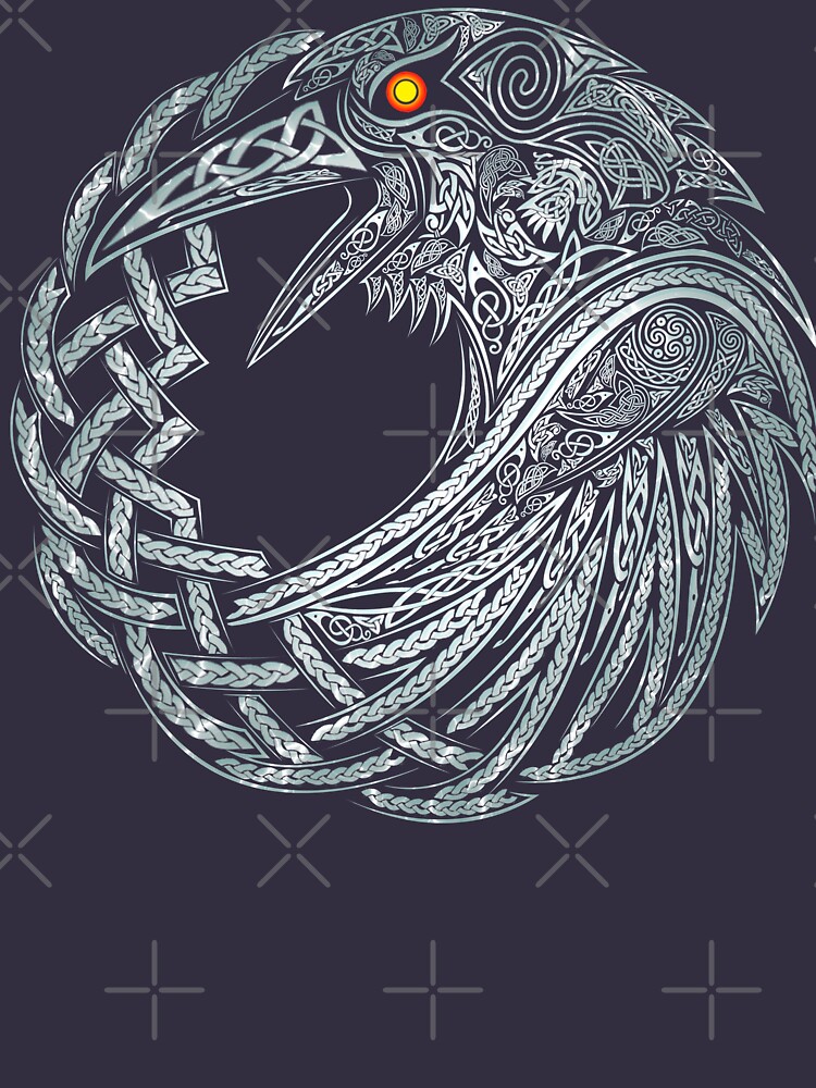 CELTIC RAVEN T-SHIRT by nvangam