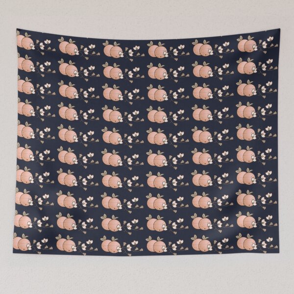 Item preview, Wild Orange and Blossoms Pattern designed and sold by Corinne Alexa Jackson.