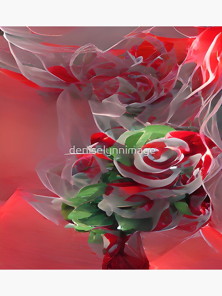 Swirl of Peppermint Candy Cane Rose by deniselynnimage