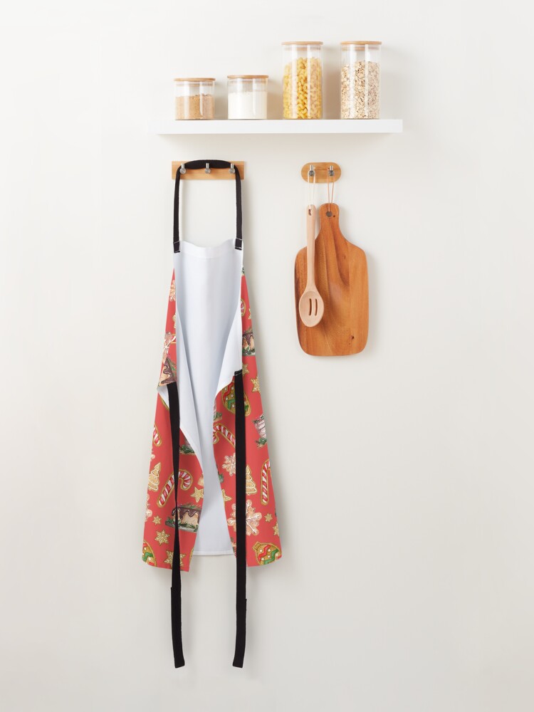 Alternate view of Christmas Baking Food Cake, Cookies and Candy Canes Apron