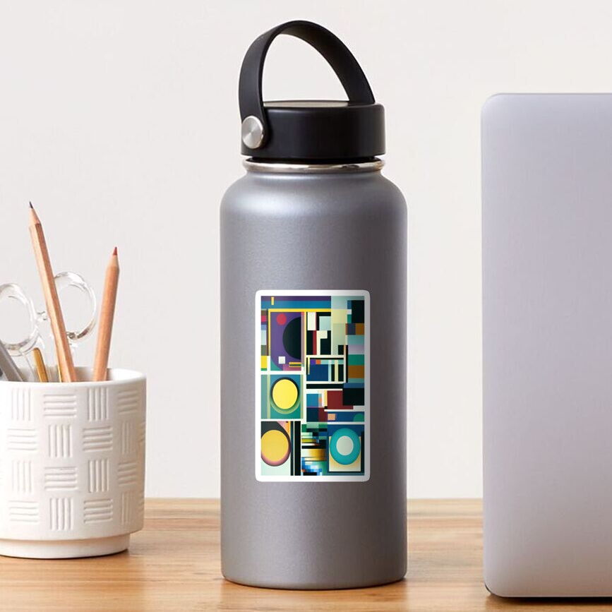 Cubist Collage Sticker