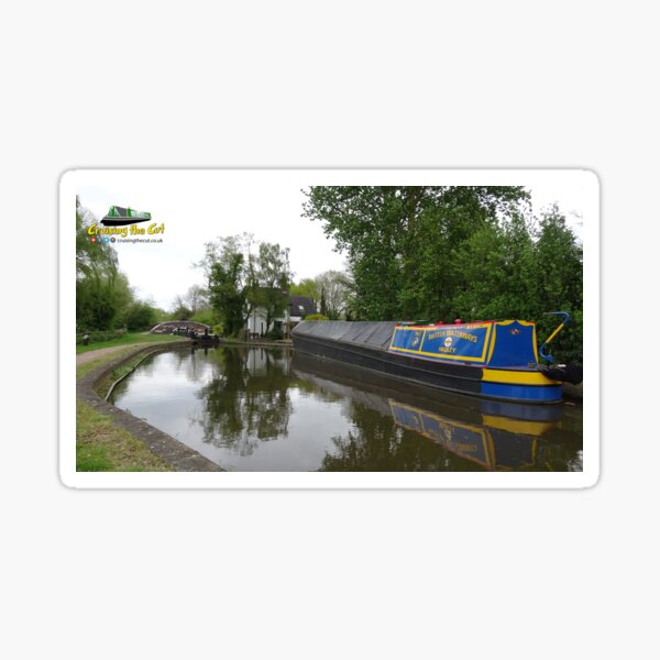 Classic English canal scene Sticker