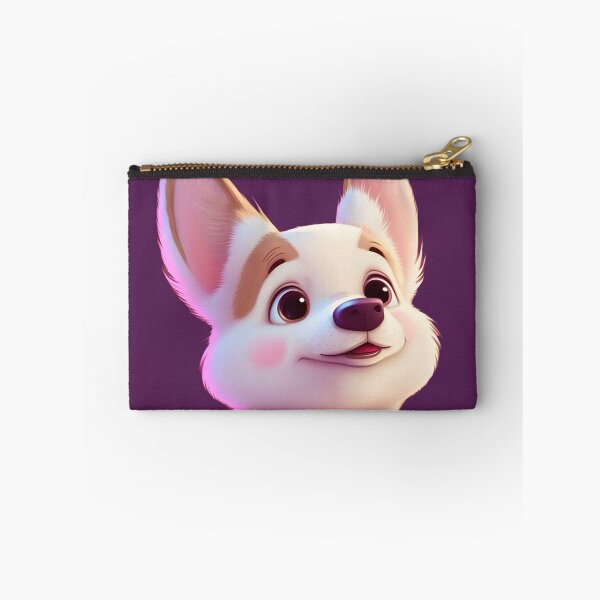 Item preview, White albino corgi dog designed and sold by Tuko Designs.