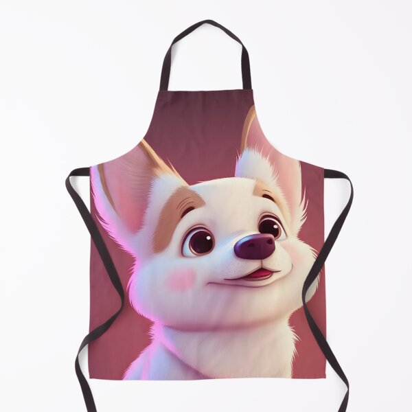 Item preview, White albino corgi dog designed and sold by Tuko Designs.