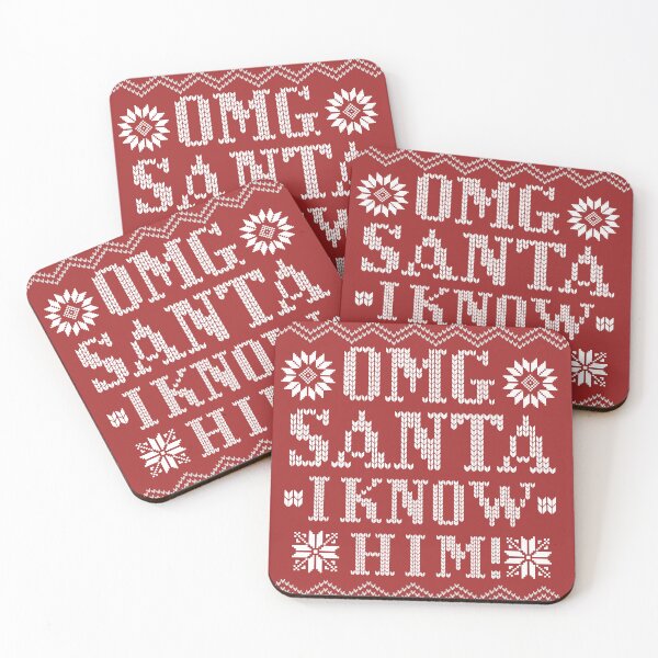 Item preview, omg santa i know him elf christmas sweaters funny santa christmas,funny quote sweater,christmas sweater, funny ugly sweater,ugly christmas sweater designed and sold by cutedream.