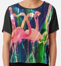 Flamingo Dance Chiffon Top