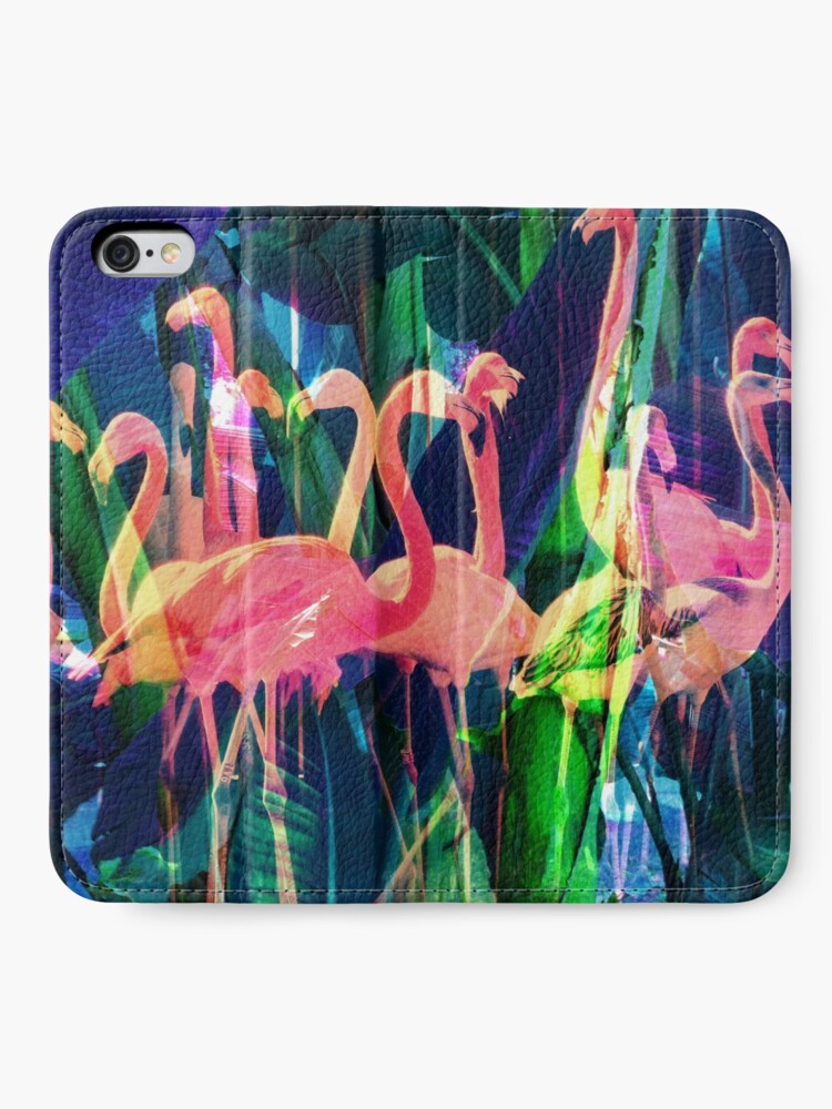 Alternate view of Flamingo Dance iPhone Wallet