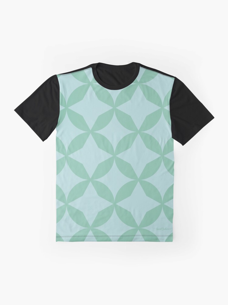 Imagen 4 de 5, Camiseta gráfica con la obra Geometric Verde, diseñada y vendida por AnaidZahori.