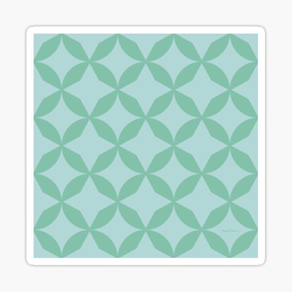 Vista previa del artículo con la obra «Geometric Verde», diseñado y vendido por AnaidZahori.