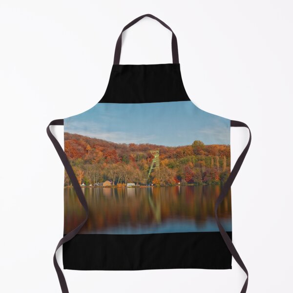 Item preview, Carl Funke mine in front of an autumnal backdrop at Lake Baldeney in Essen designed and sold by kohlenjunge.