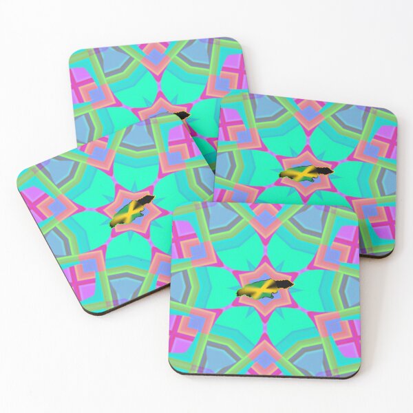 Item preview,  UNFORGETTABLE WEST INDIES CHRISTMAS SOUVENIRS - UNIQUE ABSTRACT CARIBBEAN GEOMETRIC PATTERN - GREATJAMAICAN VIBES FLAG INSPIRATION designed and sold by Ralek.