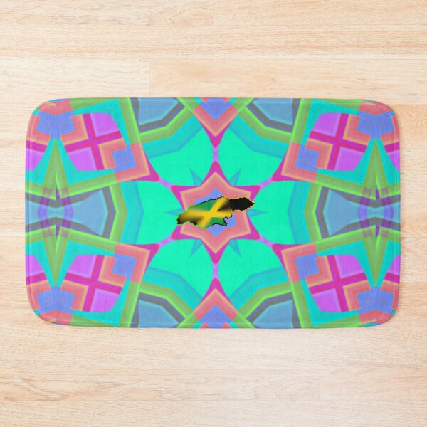 Item preview,  UNFORGETTABLE WEST INDIES CHRISTMAS SOUVENIRS - UNIQUE ABSTRACT CARIBBEAN GEOMETRIC PATTERN - GREATJAMAICAN VIBES FLAG INSPIRATION designed and sold by Ralek.