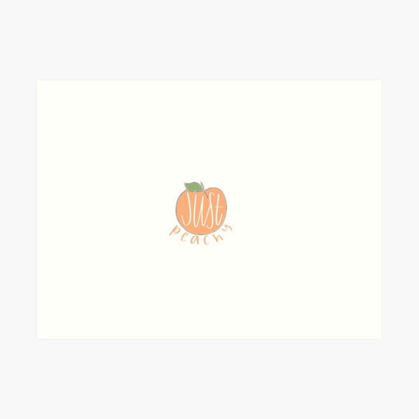 Just Peachy Art Print