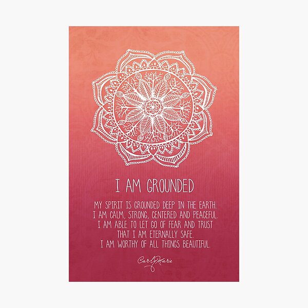 Item preview, I Am Grounded - Root Chakra designed and sold by CarlyMarie.