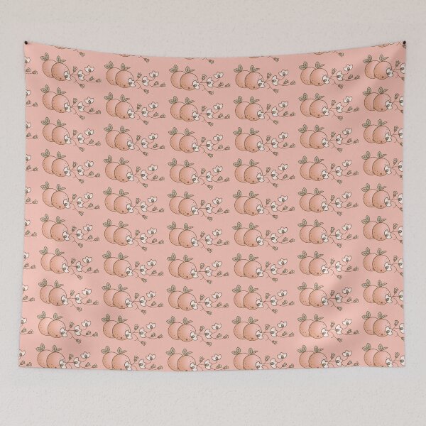 Item preview, Wild Orange and Blossoms Pattern designed and sold by Corinne Alexa Jackson.