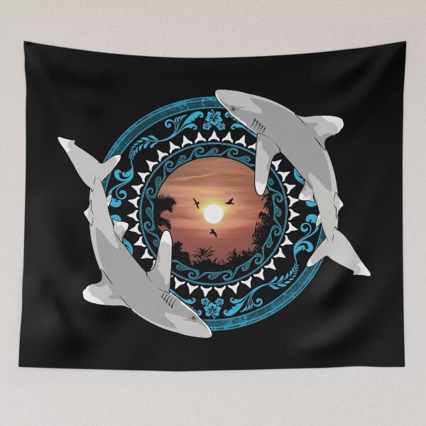 Item preview, Oceanic Whitetip Hawaiian Polynesian designed and sold by NicGrayGraphic.