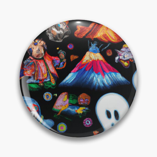 Artikelvorschau, pattern of ghost and alien characters entworfen und verkauft von Bakesales.