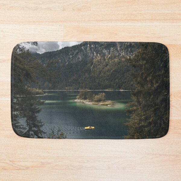 Item preview, Boat trip against a mountain backdrop designed and sold by kohlenjunge.