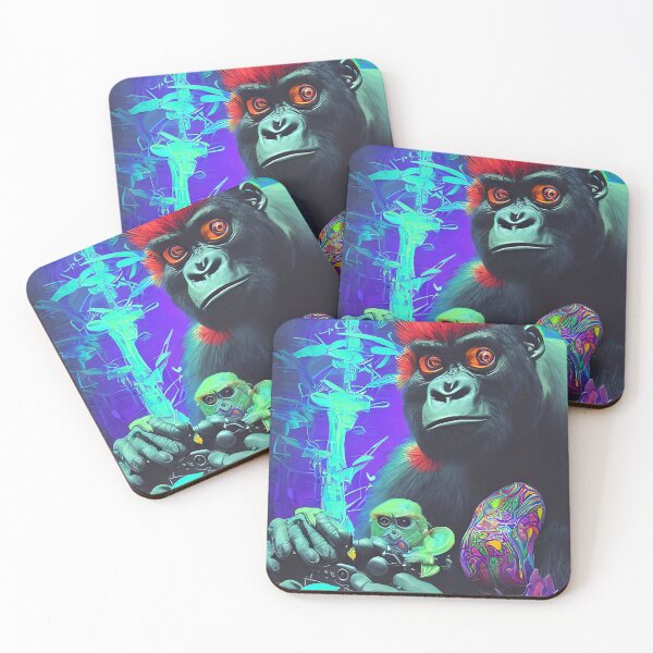 Item preview, crazy gorilla playing playstation designed and sold by EBAN7.