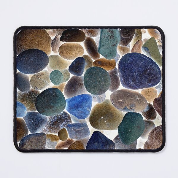 Item preview, X-Ray Pebbles Beach In Yorkshire England, Digitally Altered Photograph designed and sold by TrulyEpoque.