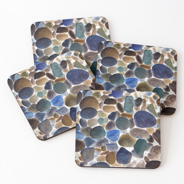 Item preview, X-Ray Pebbles Beach In Yorkshire England, Digitally Altered Photograph designed and sold by TrulyEpoque.