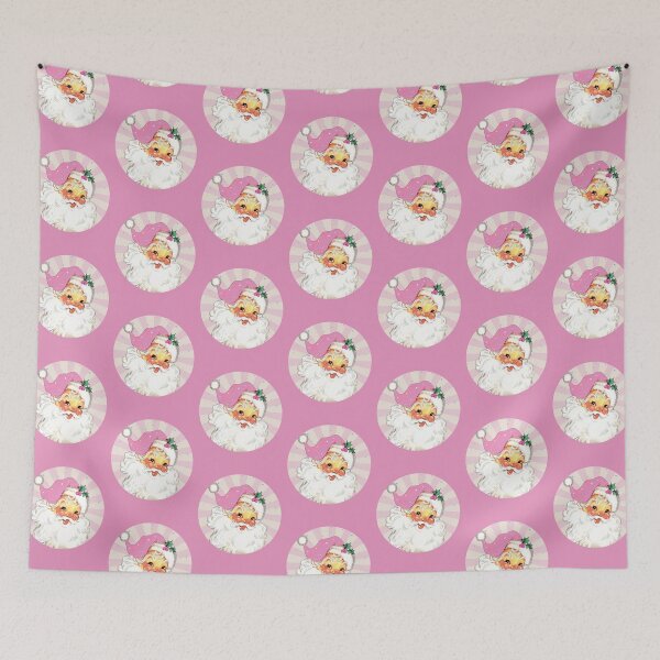 Item preview, Retro Vintage Pink Santa Claus  designed and sold by All-The-Tees.